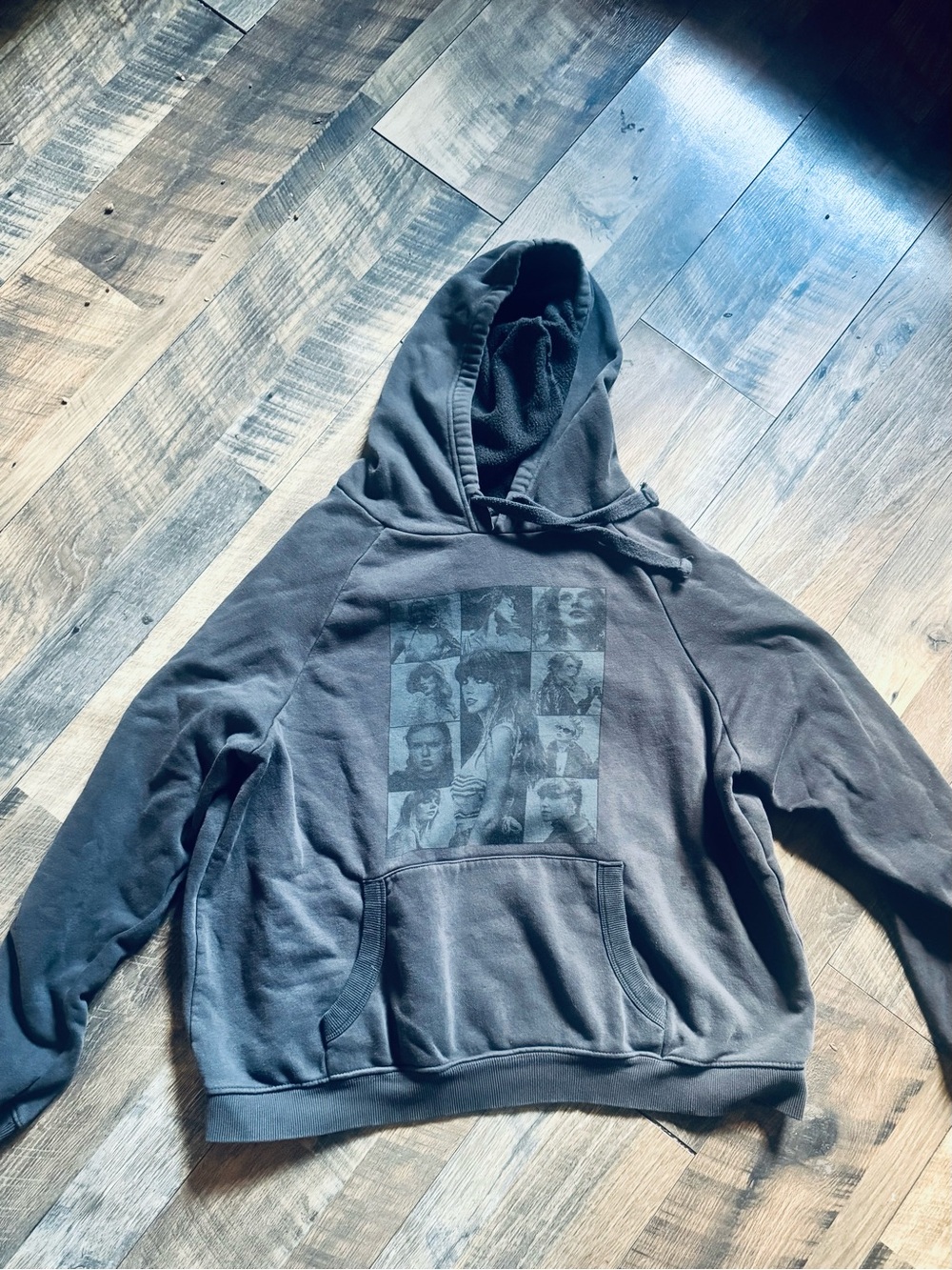Taylor Swift Eras Tour Gray Graphic Hoodie Sweatshirt
